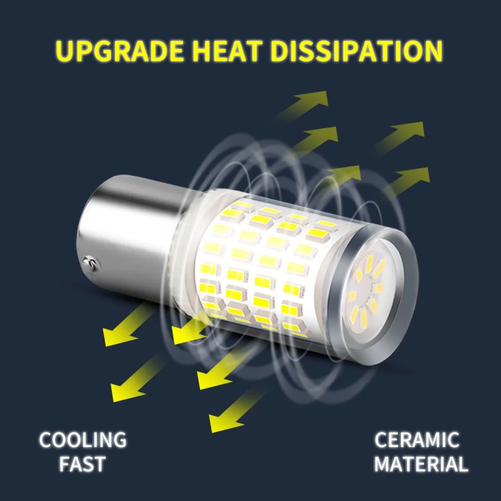 1 шт. 1156 BA15S P21W светодиодный светильник 1157 BAY15D P21/5 W светодиодный фонарь R5W R10W S25 автомобильный указатель поворота задние DRL Авто белый красный желтый