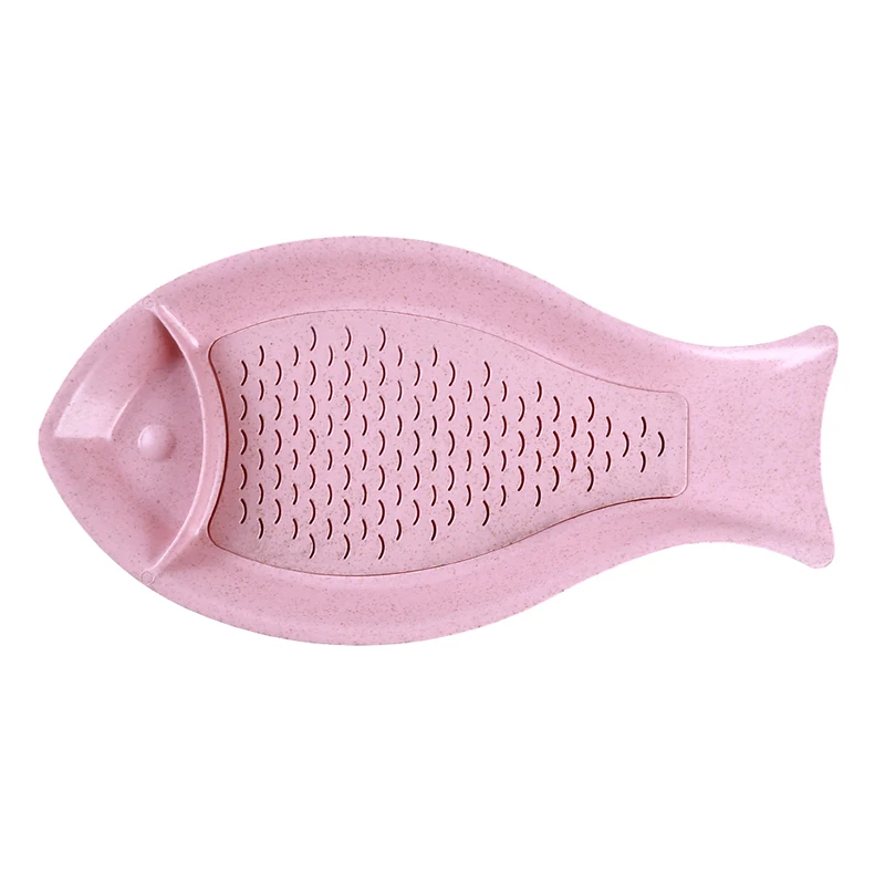 pink Новинка, высокое качество, прочная зеленая пшеничная соломинка, материал, 4 цвета, конфета, креативная рыба, пельмени, креативная тарелка - Цвет: pink