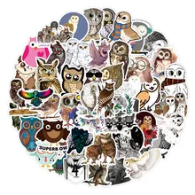 

10/30/50pcs Animal Owl Stickers for Kids Toy Decals DIY Laptop Phone Scrapbooking Fridge Waterproof Cartoon Sticker Toy Gift