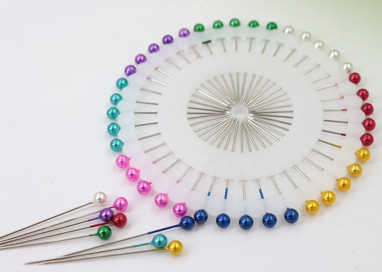 Color Bead Positioning Needle Handle White High Quality Pearl Pin Accessories Metal Direct Selling 2021 th8105 4 5 raise hss capitulum 105 ° needle phi xd6x105 4 5 ° x45l positioning needle