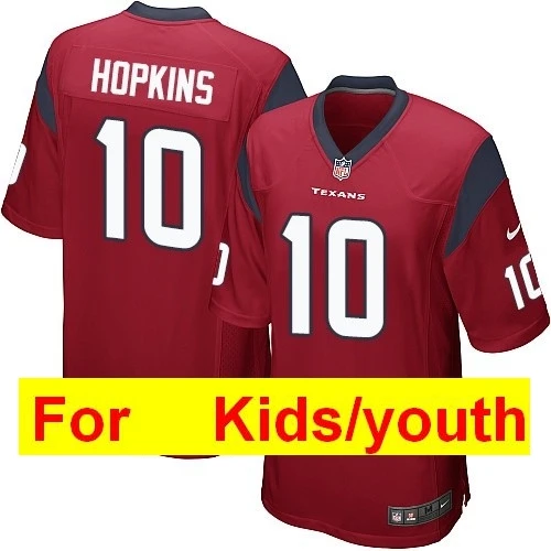 Gold Youth Houston JJ Watt Deshaun Watson DeAndre Hopkins Молодежные детские игровые цветные спортивные футболки - Color: Gold