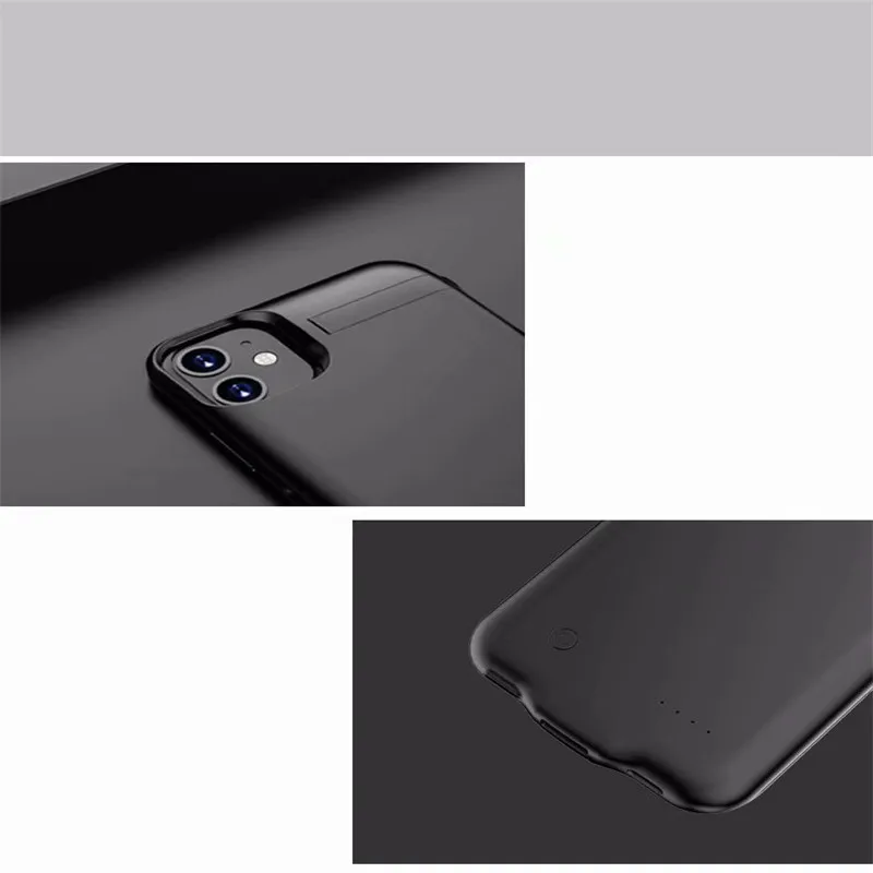 Чехол для аккумулятора для iPhone 11 Pro Max 6 6s Plus 7 8 Plus XR, тонкий чехол, чехол для зарядного устройства 5000-8000 мАч, внешний аккумулятор