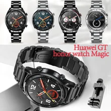 Для huawei gt honor watch Волшебный ремень ремешок 22 мм спортивные из нержавеющей стали ремешок, samsung gear s3 22 мм ремешок