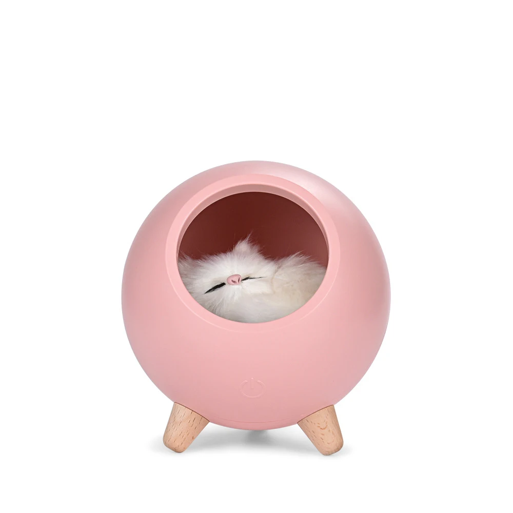Светодиодный светильник для кошек USB сенсорный Ночной светильник Bionic Cat умное затемнение атмосферная лампа для гостиной спальни декоративные лампы подарок на праздник
