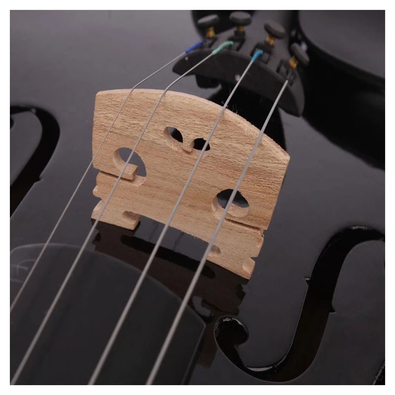 4/4 Full Size Acoustic Violin Fiddle Black with Case Bow Rosin