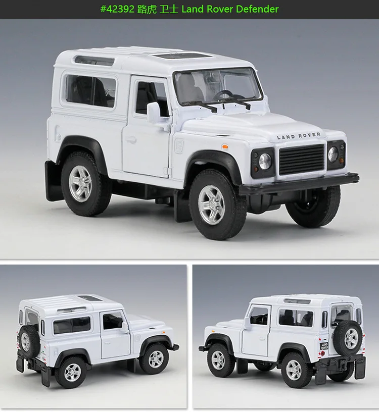 WELLY 1:34 LandRover Defender сплав модель автомобиля металлическая модель автомобилей с коробкой для коллекционирования подарок