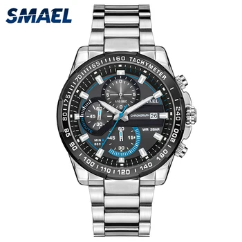 

Mens Watch Luxury Brand Watches Luminous Clock Automatic Date Wristwatches Stainless Steel Watches 9089 reloj hombre Man Watch