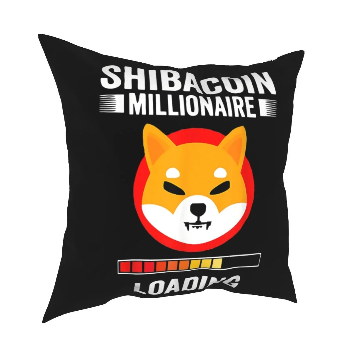 Dogecoin SHIBA INU Crypto Millionaire Printed Polyester Cushion Cover Decor Home Zipper Pillow Case 45x45cm | Дом и сад