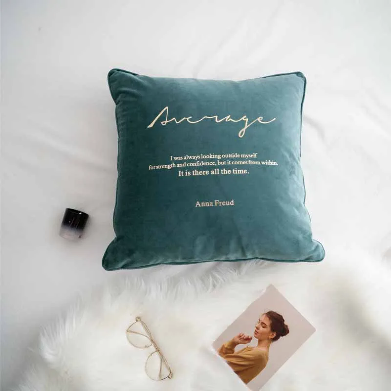 green pillowcase Креативный квадратный мягкий бросок диванная подушка под спину детская плюшевая кукла детские игрушки подарок на день рождения автомобиль декоративная подушка для дома - Цвет: green pillowcase
