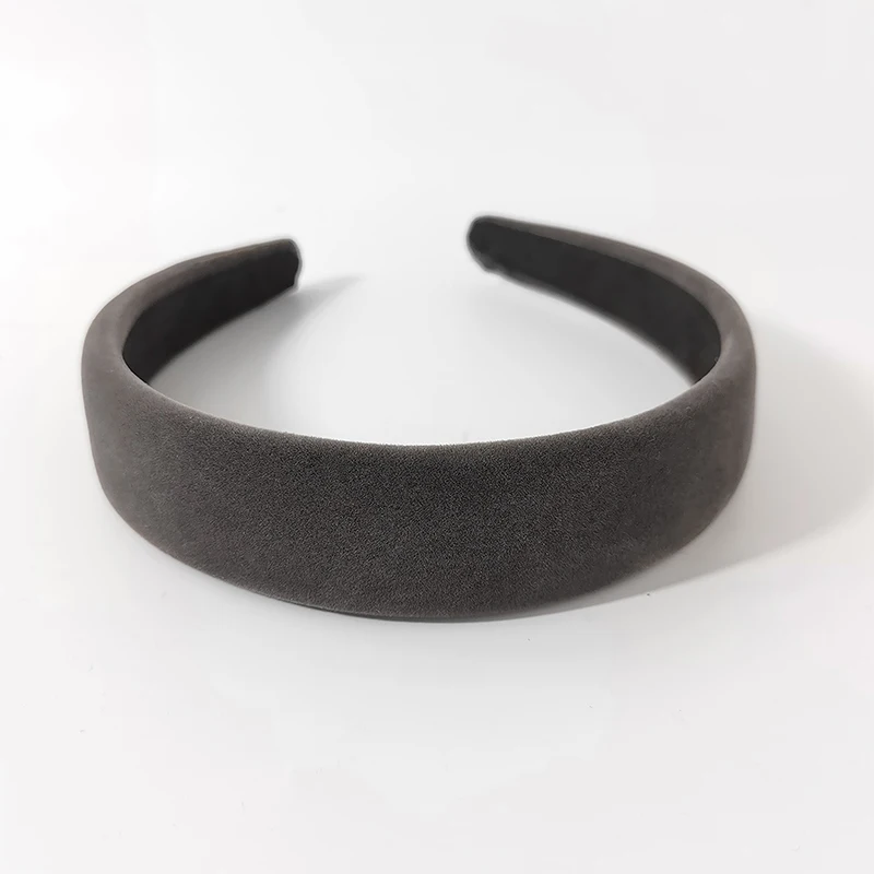 hair barrettes for adults Winter Thick Black Headbands for Women New Velvet Sponge Hairband Girls Wide Head Band Headwear Elasticity Padded Hairbands long hair clips
