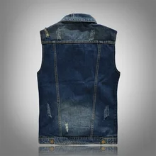 Корейский стиль, модная мужская одежда, джинсовый жилет большого размера, Мужская одежда, джинсовая куртка, жилет, классный Повседневный жилет