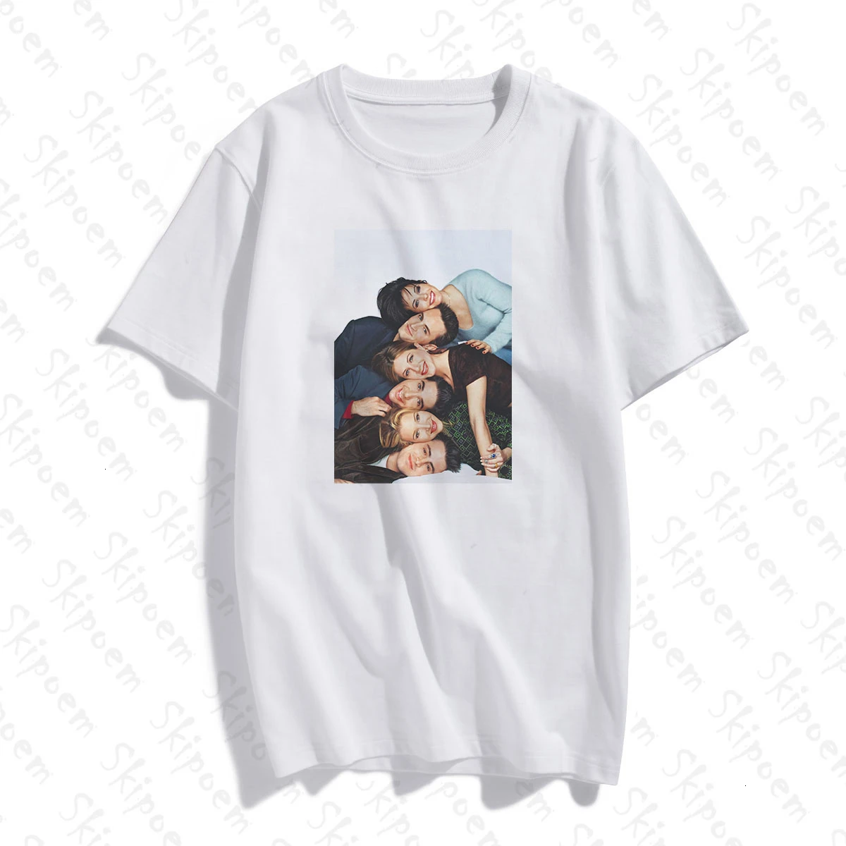 

New Friends Tv Show Art Women Tshirt Aesthetic Vintage Kawaii Korean Style Plus Size Short Sleeve Cotton Top Tees Streetwear
