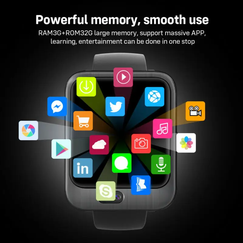 The Latest Version Of Multi-functional Watch LEM11 4G Android 7.1.1 Waterproof Smart Watch GPS GSM Front Camera