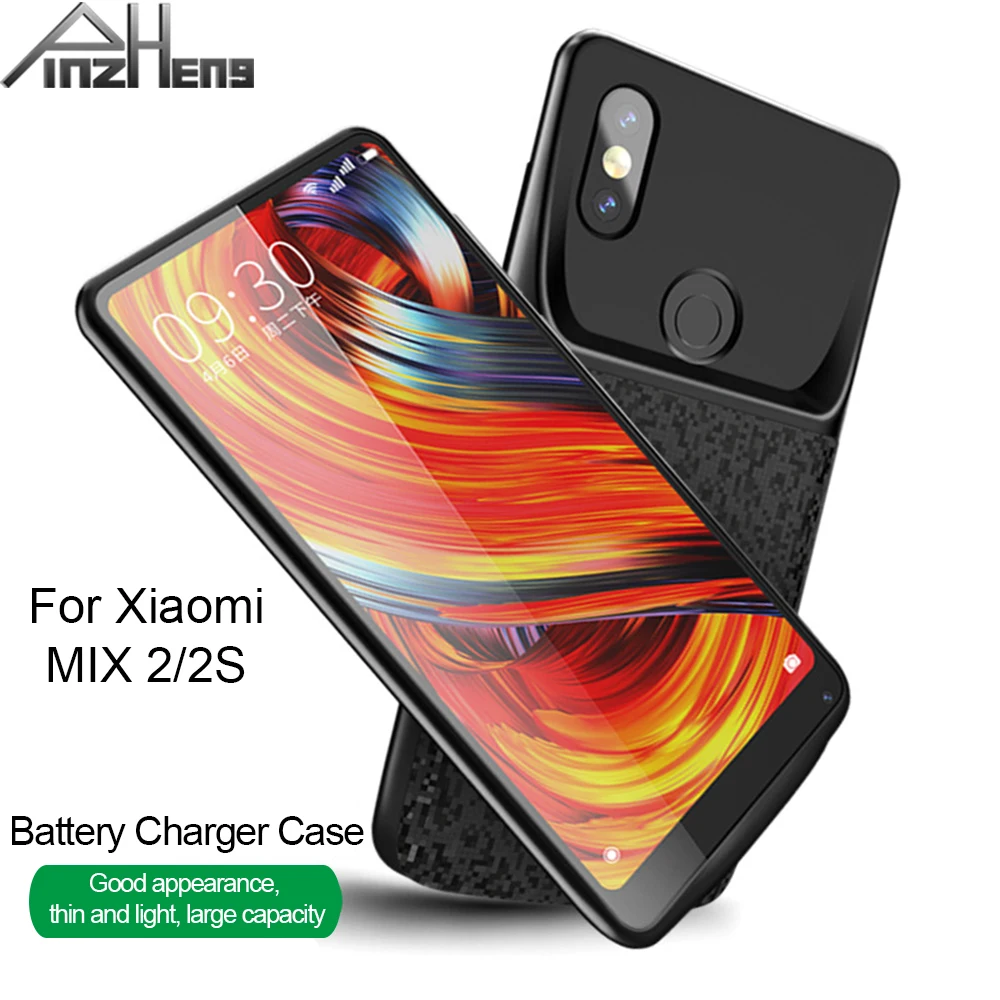 PINZHENG чехол для зарядного устройства для Xiaomi Mix 2 Mix 2S Чехол для внешнего зарядного устройства чехол s резервный внешний аккумулятор чехол для зарядки s