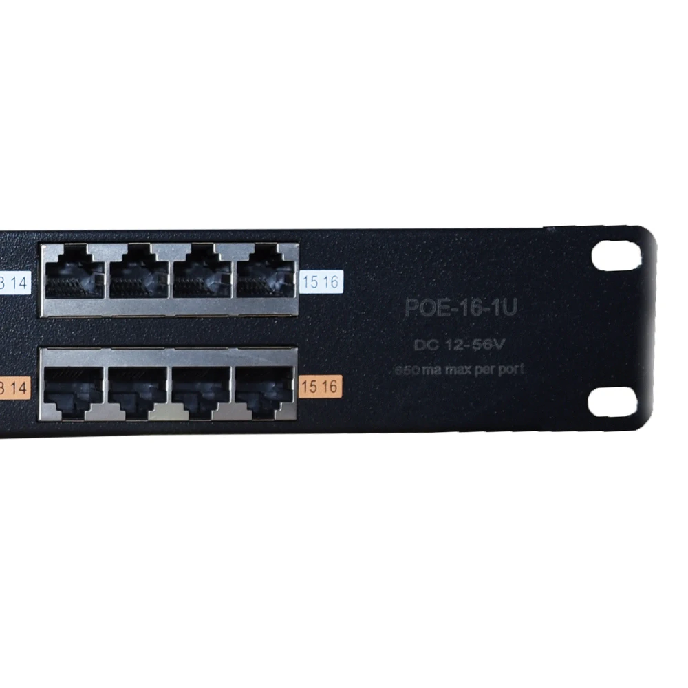 16 портов 10/100 Power over Ethernet PoE инжектор для устройств 802.3af/пассивный 802.3at-источник