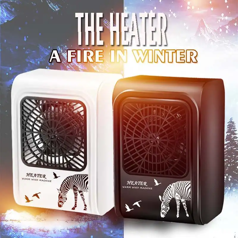 220v 500W Electric Heaters Heater Small Mini Portable Fast Power saving Warmer Warm Quick Heat Hot Air Home Office Table Desk