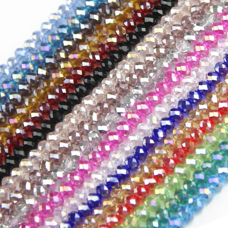 

YHBZRET Round Shape Austrian crystals beads 6mm 50pcs glass ball spacer loose beads Jewelry for Making Bracelet Necklace DIY