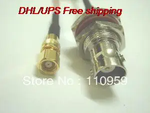 DHL/EMS 100 шт BNC женский гайка переборка для SMC женский s RG316 Pigtail-A2