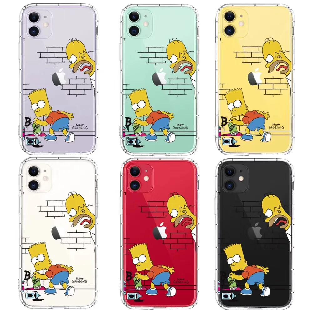 Американский чехол из ТПУ для телефона Simpson забавный Мягкий силиконовый Apple iPhone 11