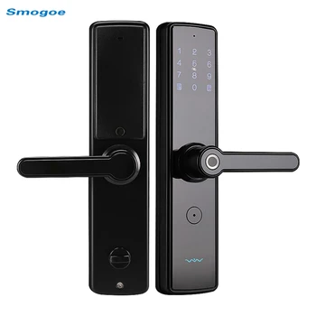 

Smogoe Smart Home Lock Fingerprint Recognition Smart Door Lock Password Electronic Smart Lock Personal Protection Home Lock