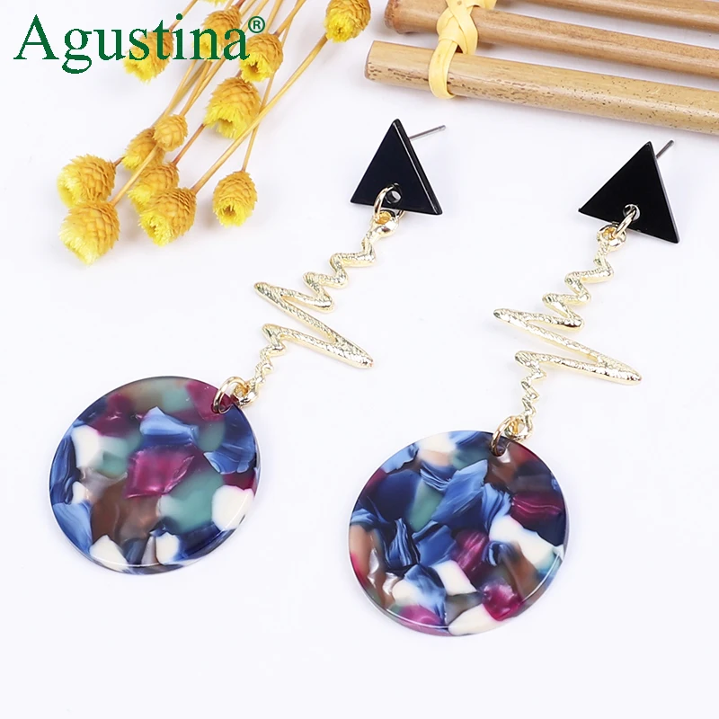 

Agustina 2020 Long Earrings Fashion Jewelry Women Dangle Earrings Girls Drop Earrings Cute Earring Blue Earings Wholesale star