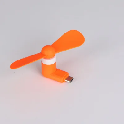 Мини USB вентилятор type C Micro USB мини-вентилятор для iPhone samsung Xiaomi Huawei HTC мобильный телефон Высокое качество USB вентилятор охлаждения - Цвет лезвия: For TYPE C
