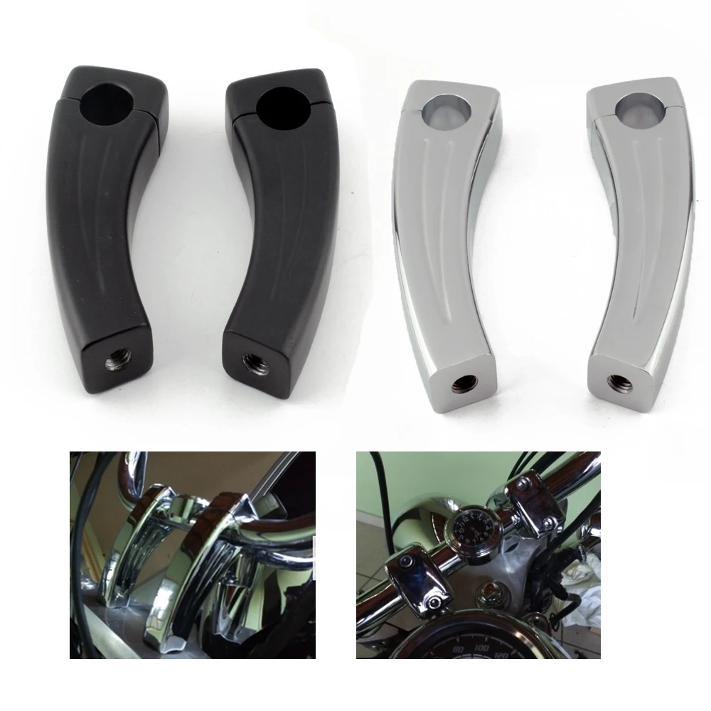 Подставки для руля Harley Cruisers 1 дюйм 25 мм мотоциклов Honda Suzuki Yamaha Kawasaki Vulcan Shadow VTX V-Star |
