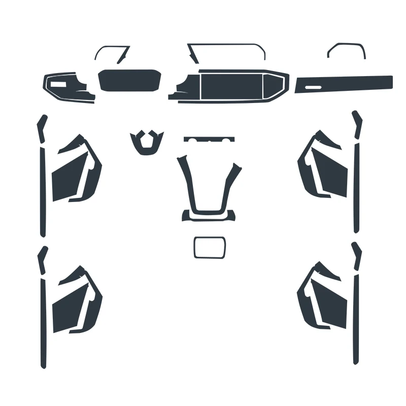

TPU Interior Film Transparent Transparent Protective Film for Central Control Navigation Screen Modified For Audi Q3 19 Models