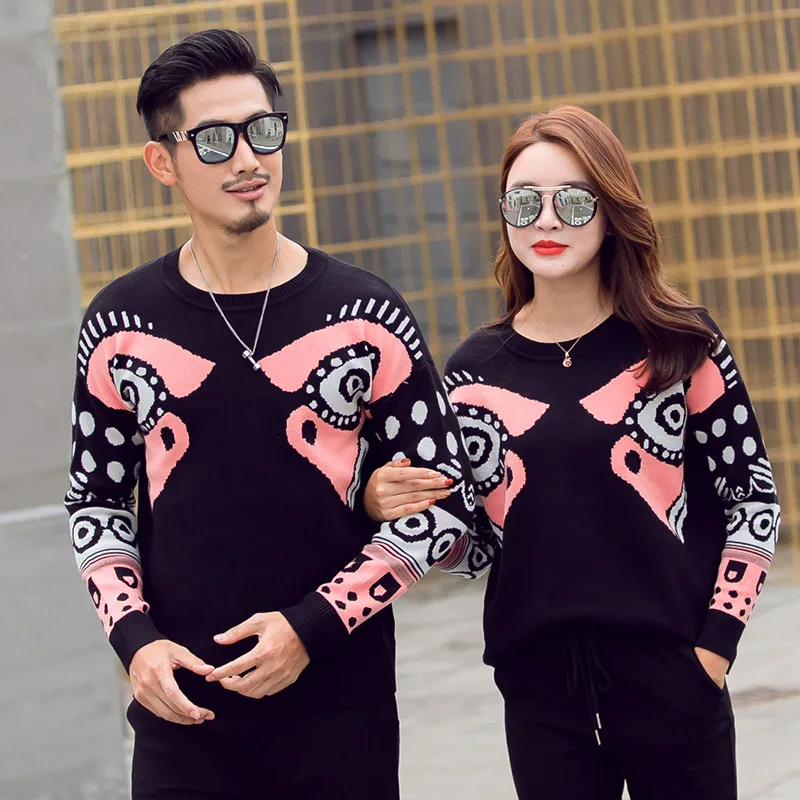 black sweater Модный утепленный свитер для всей семьи; вязаный кардиган для папы и сына; теплый топ с объемным рисунком для мамы и дочки; зимняя семейная одежда - Цвет: black sweater