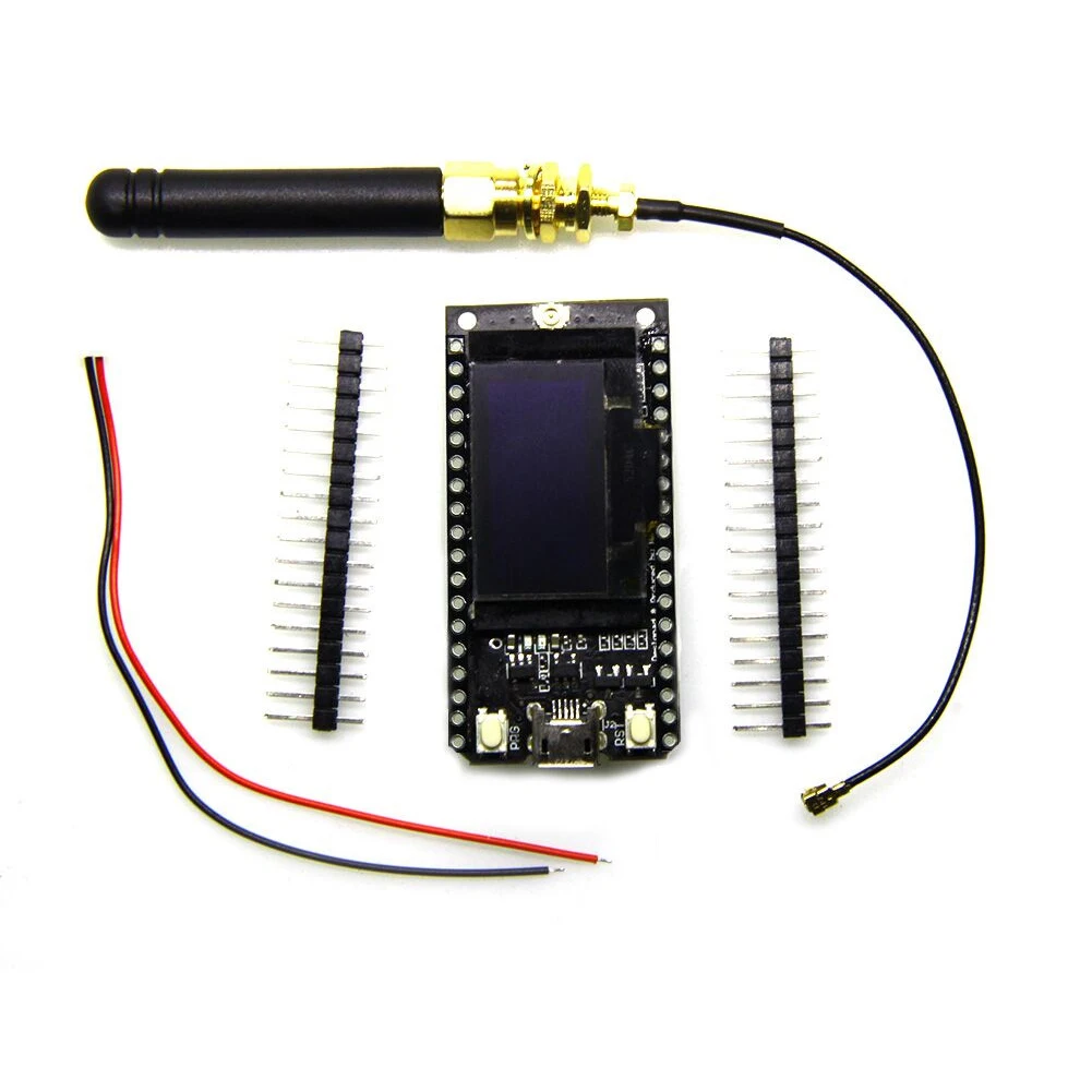 2 шт. модуль LORA32 Bluetooth профессиональная wifi макетная плата ESP32 с приемно-передающая антенна 0,96 дюймов аксессуары