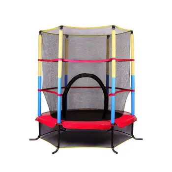 

5” Round Adult Children Trampoline 14 M High Indoor Outdoor Trampoline With Protection Net Jumping Bed Game Fitness Equipment