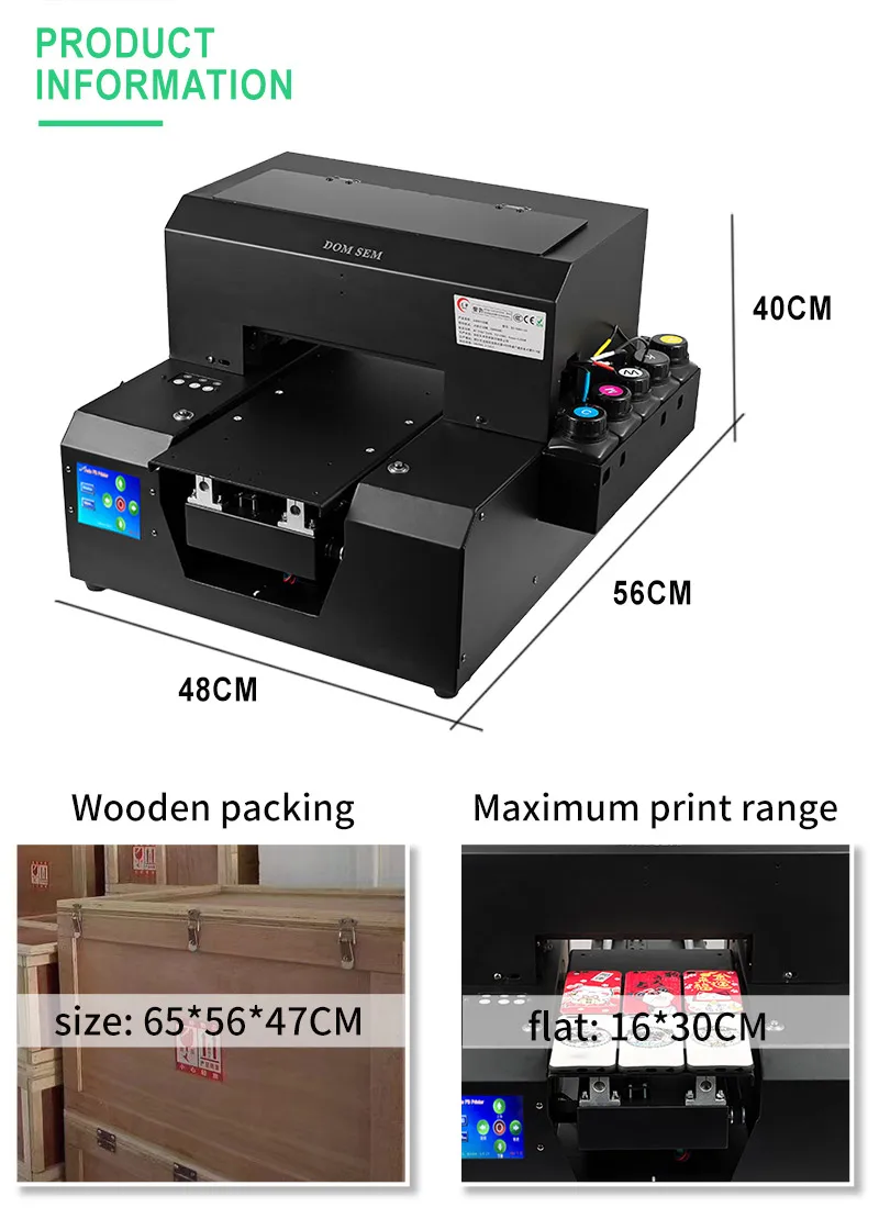 DOMSEM A4 УФ планшетный принтер фото принтеры для свадьбы СЕМЬЯ DIY струйная печатная машина Impressora Сублимация