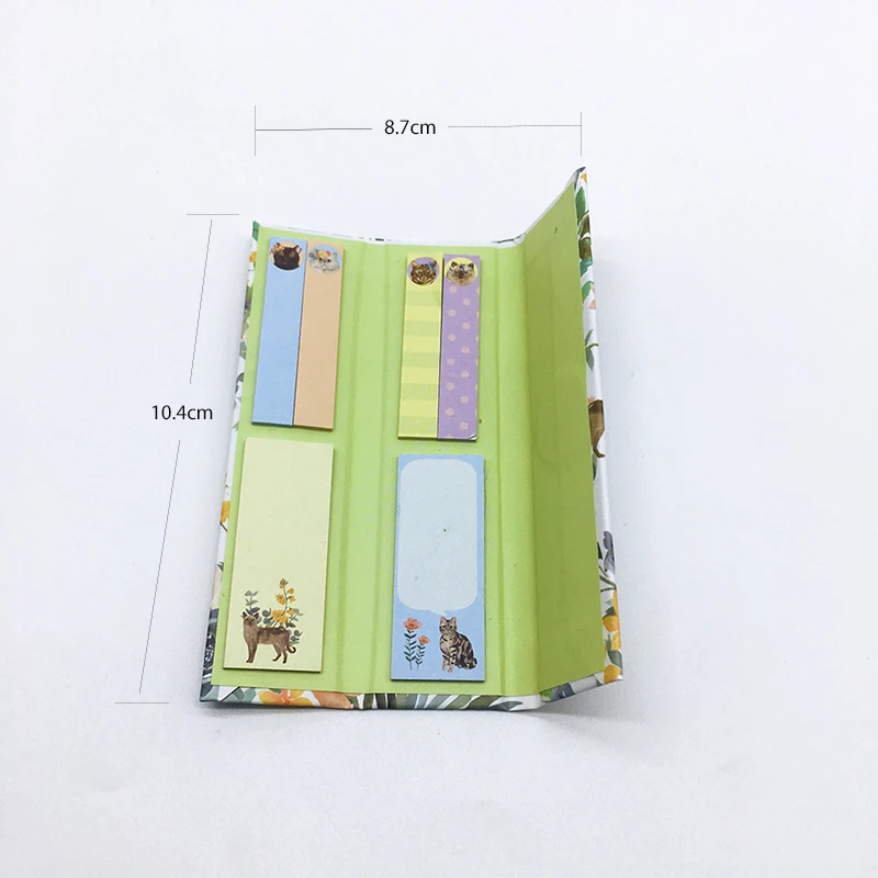 Милый Кот магнитная пряжка Примечания блокнот вкладки планировщик наклейки