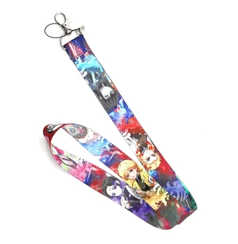 

Hot New 20 pcs Anime Kimetsu no Yaiba Neck Strap Lanyards Badge Holder Rope Pendant Key Chain Accessories Gift