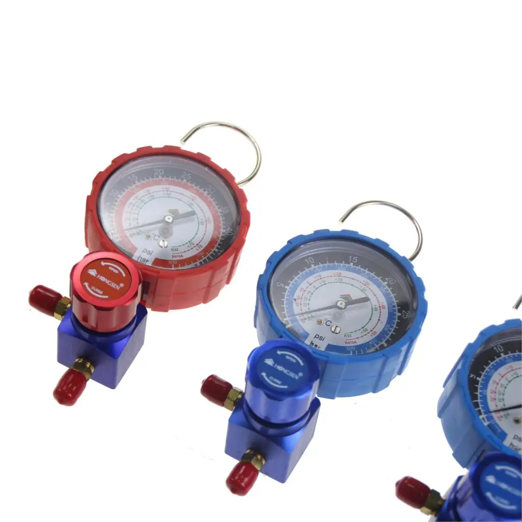 HS-468AH/AL Freon Refrigerant one way manifold gauge for Car AC Airconditioning Conditioner R410A R32