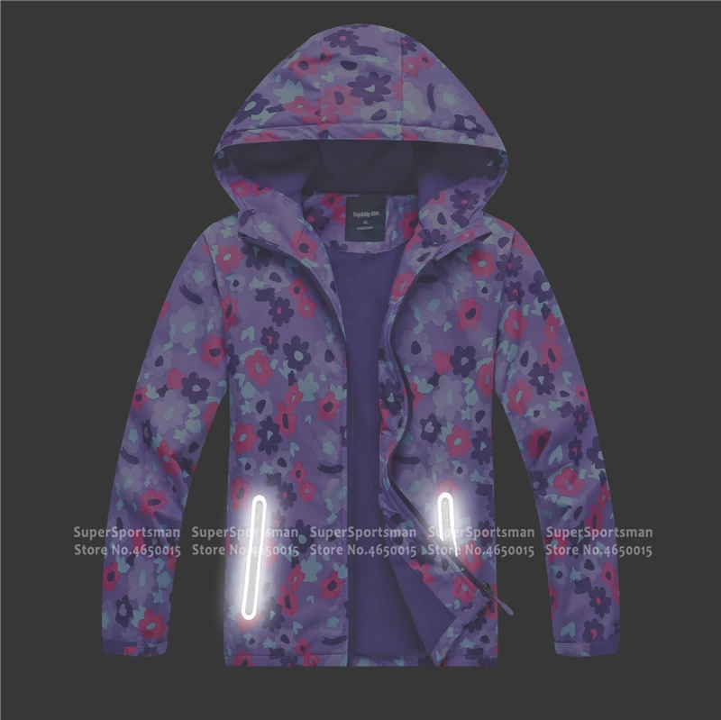 Флисовые походные флисовые водонепроницаемые куртки для девочек; детская ветровка для кемпинга; дышащая верхняя одежда для детей; зимняя верхняя одежда