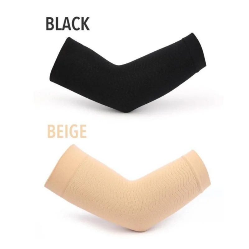 Черный 1Pair Slimming Compression Arm Shaper Slimming Arm Belt Helps Tone Shape Upper Arm Shaper Arm Shaping Sleeves for Women - Цвет: Черный
