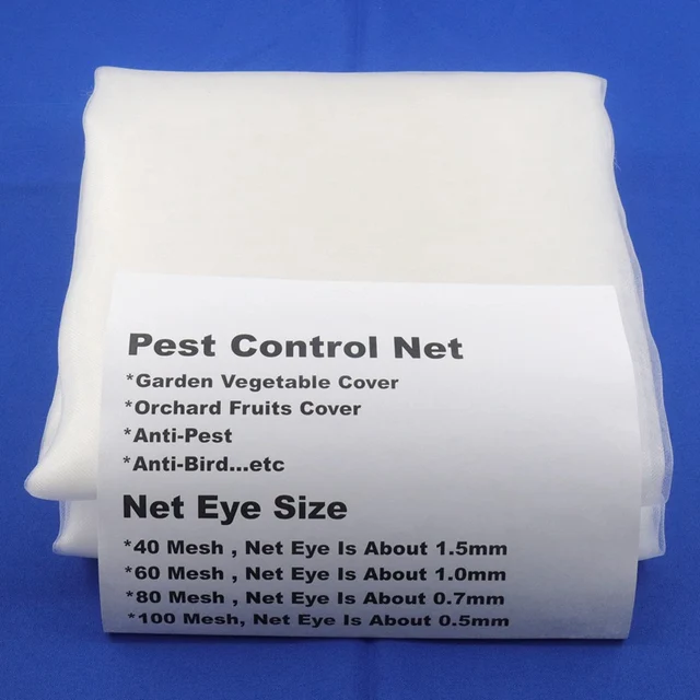 100Mesh Szélesség 3M 9.84 Ft Greenhouse Farm Fruit Tree Control Net Flowerpot Cover Háló Kerti Növények Zöldséggátló Rovarháló