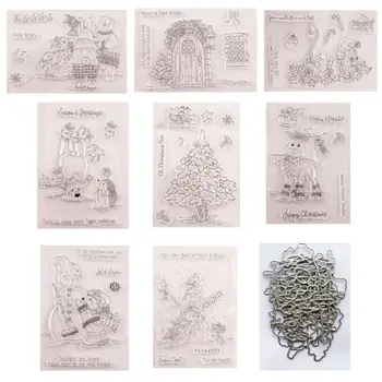

Hedgehog Tree Seal Stamp with Cutting Dies Stencil Set DIY Scrapbooking Emboss T8WB
