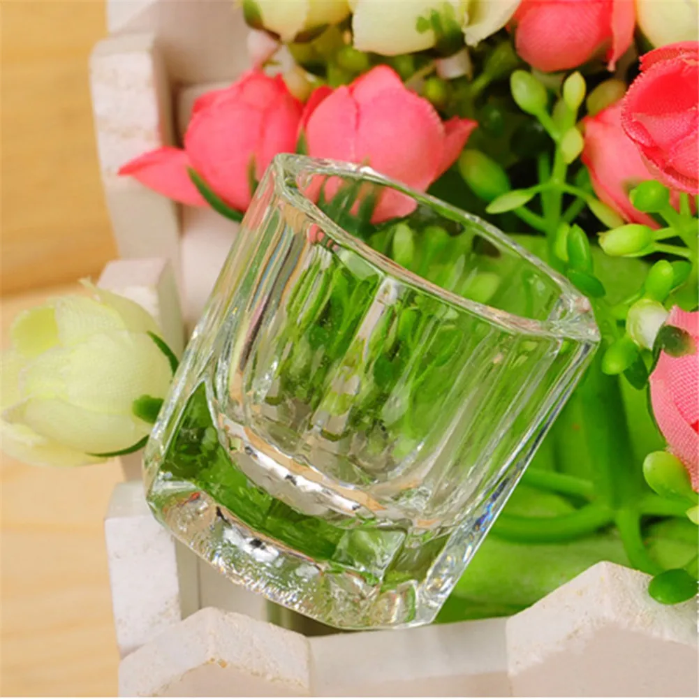 

Nail Art Glass Cup Glassware Manicure Tool for Mixing Acrylic Liquid Salon Home SSwell