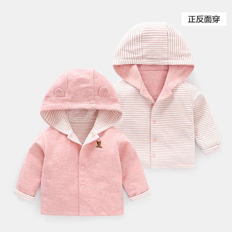 Clothes for Babies Coat Spring Clothing Newborns Spring And Autumn Female Baby BOY'S Children CHILDREN'S 3 Coat 1-Year-Old Y4055