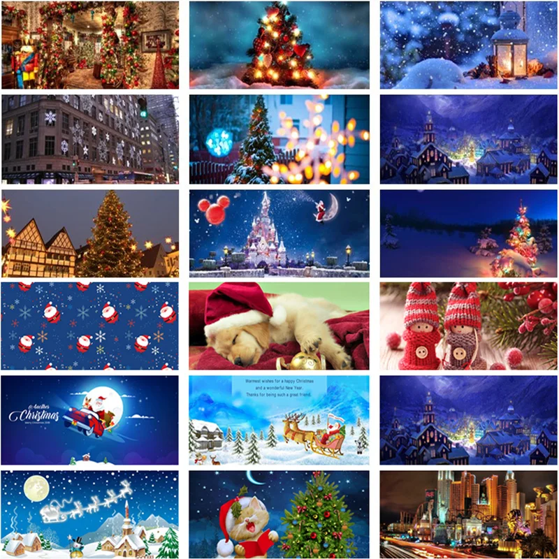 Nordic Landscape Santa Claus Canvas Painting Christmas Tree Snowman Dog Posters and Prints Wall Art Picture Xmas Gift Home Decor | Дом и сад