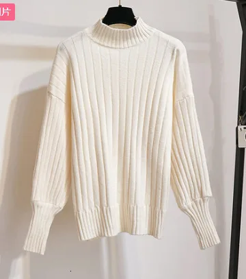 sweater Вязаные женские модные осенне-зимние тонкие милые свитера с пышными рукавами, топы+ шерстяная клетчатая одежда с высокой талией и карманами, комплекты мини-юбок - Цвет: sweater