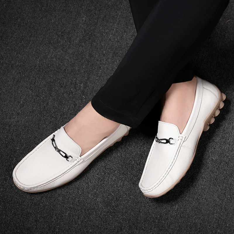 Spring and Autumn Leather Fashionable Comfortable Lightweight Outdoor High Quality Non-slip Waterproof Breathable Loafers
