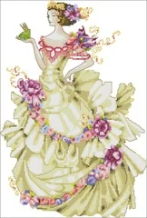 

NN xiaoyi cotton self-matching cross stitch Cross stitch RS cotton comes with no prints MD 129 Princess and frog