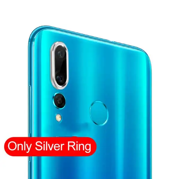 Закаленное стекло для huawei Nova 5 Pro 5i 5T 4, защитное металлическое стекло для объектива камеры, защитное кольцо, чехол для huawei Nova 5, чехол - Цвет: Only Silver Ring