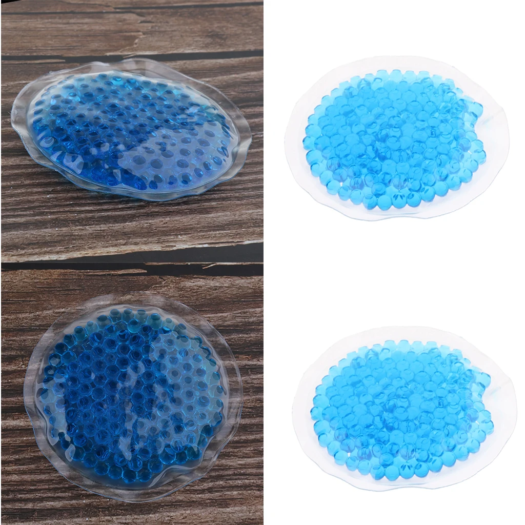 

2Pieces, Reusable Gel Beads PVC Ice Pack Bag, Comfort Hot & Cold Therapi, Hot Cold Compress for Full Body Injury, Pain Relieve