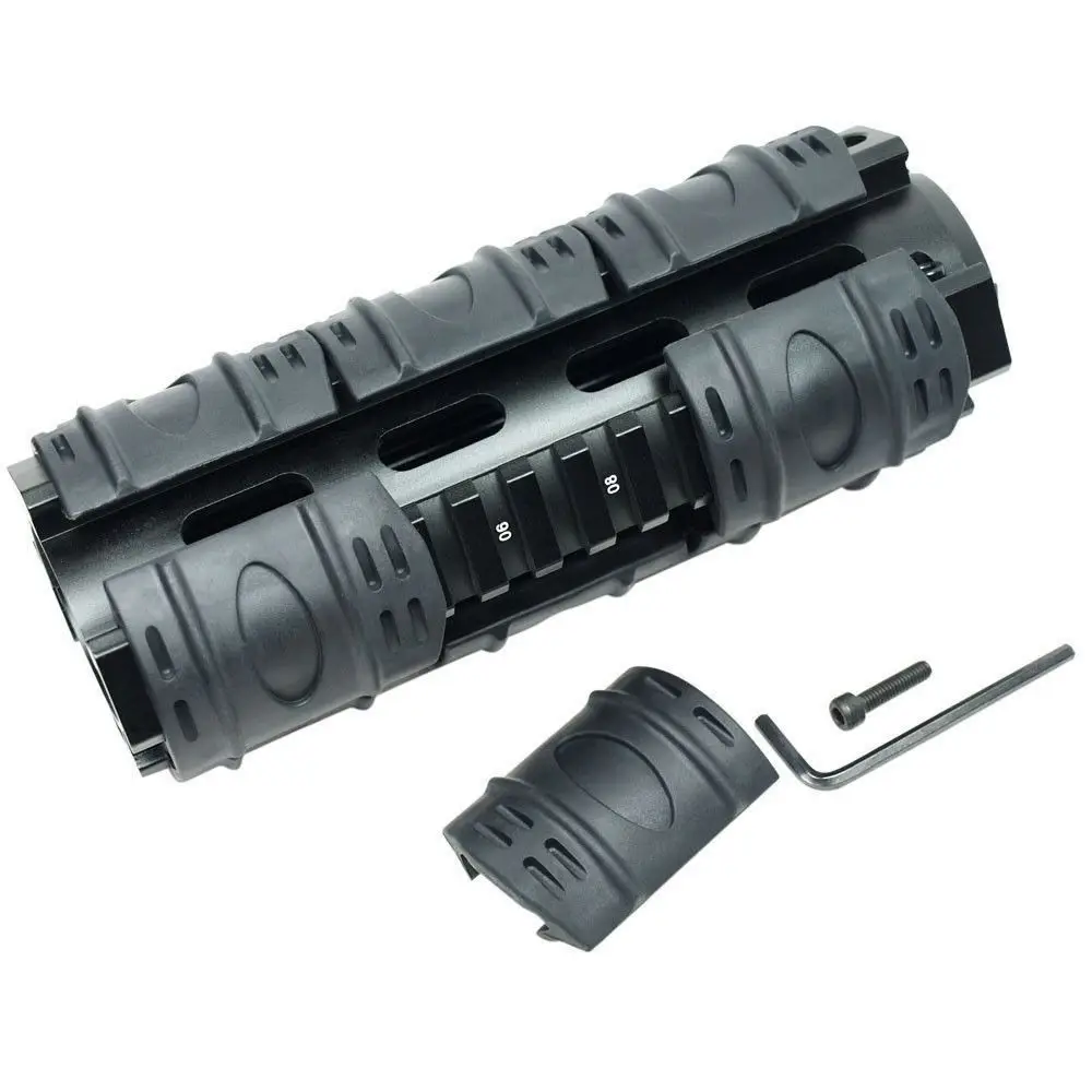 

Magorui 223 Quad Rail Handguard 6.7 Inch Carbine Length 2 Piece Drop-in Picatinny With Rail Protector Cover
