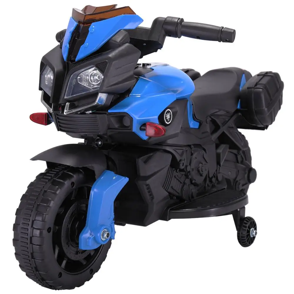 kids electric motorcycle with training wheels
