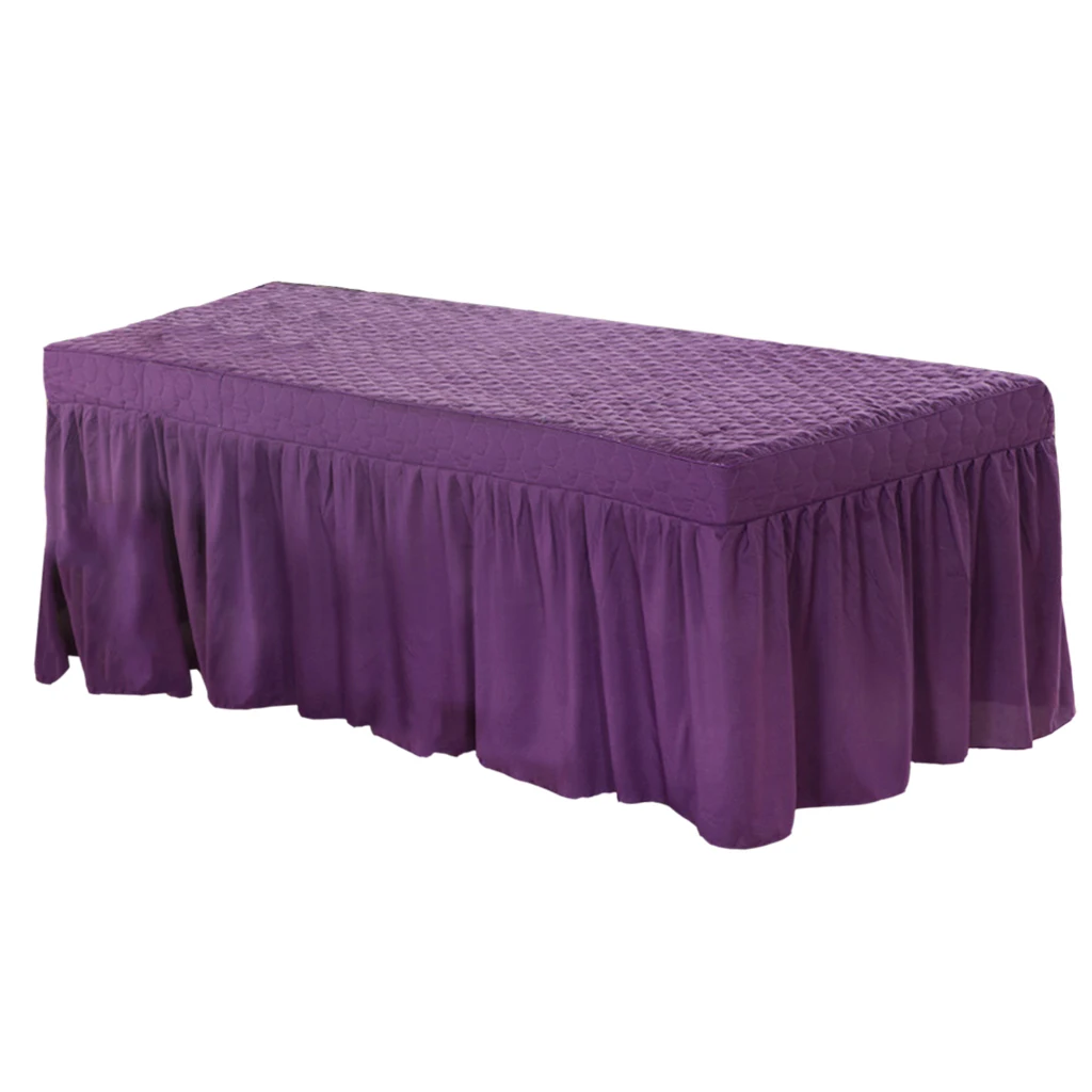 190x70cm Microfiber Cosmetic Mattress Valance Sheet Massage Table Skirt European Style for Cosmetic Beauty Salon Hotel Hospital